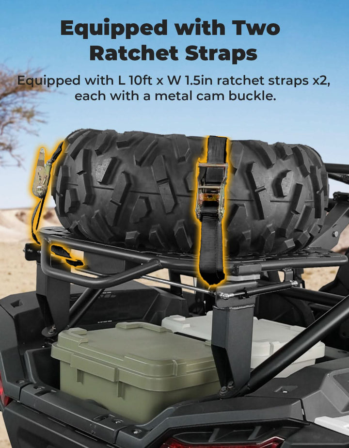 UTV Spare Tire Carrier for Polaris RZR XP 1000 / XP 4 1000 2024-2025 - Kemimoto