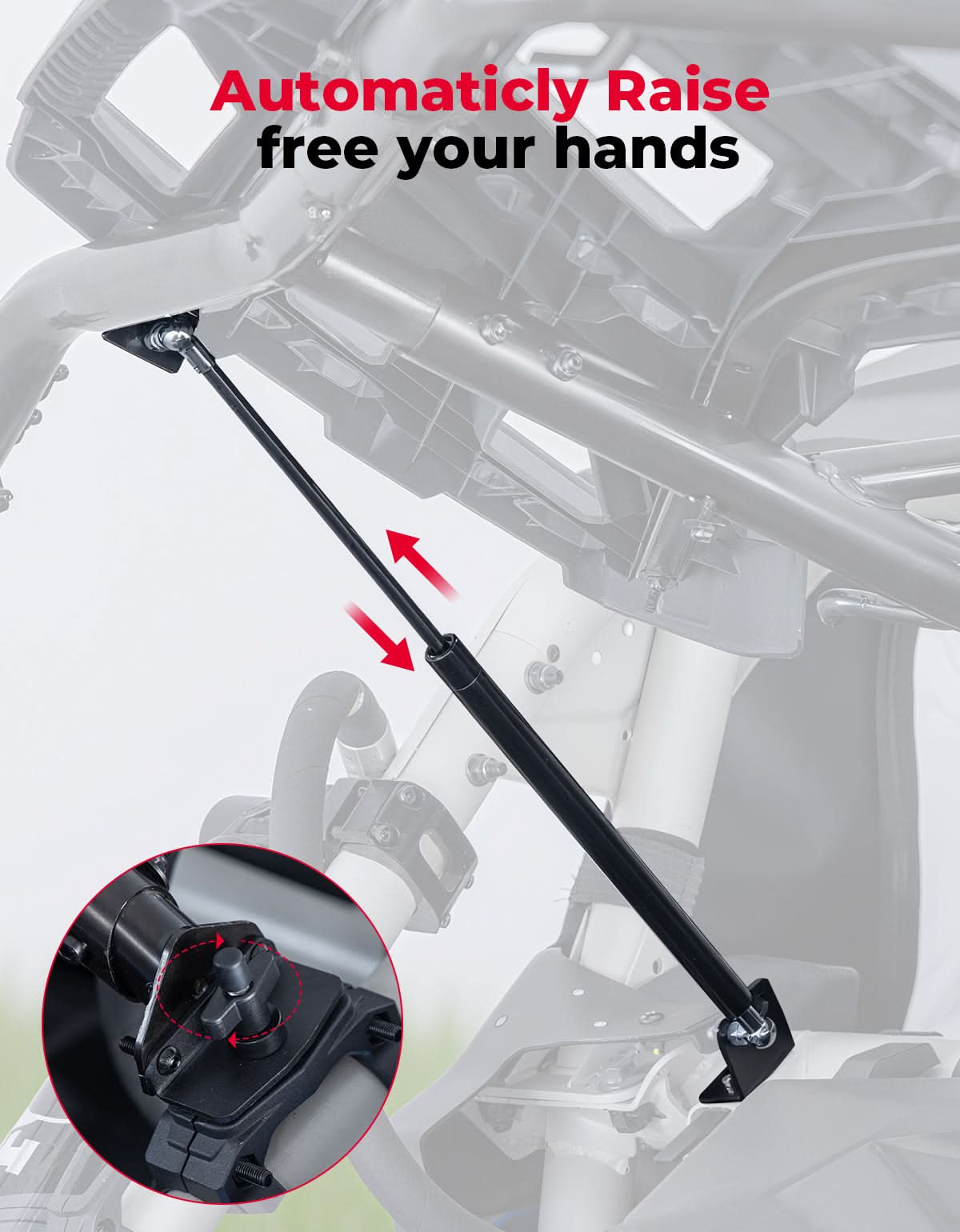 Pivoting Rear Cargo Rack for Can-Am Maverick X3/Max 2017-2025 - Kemimoto