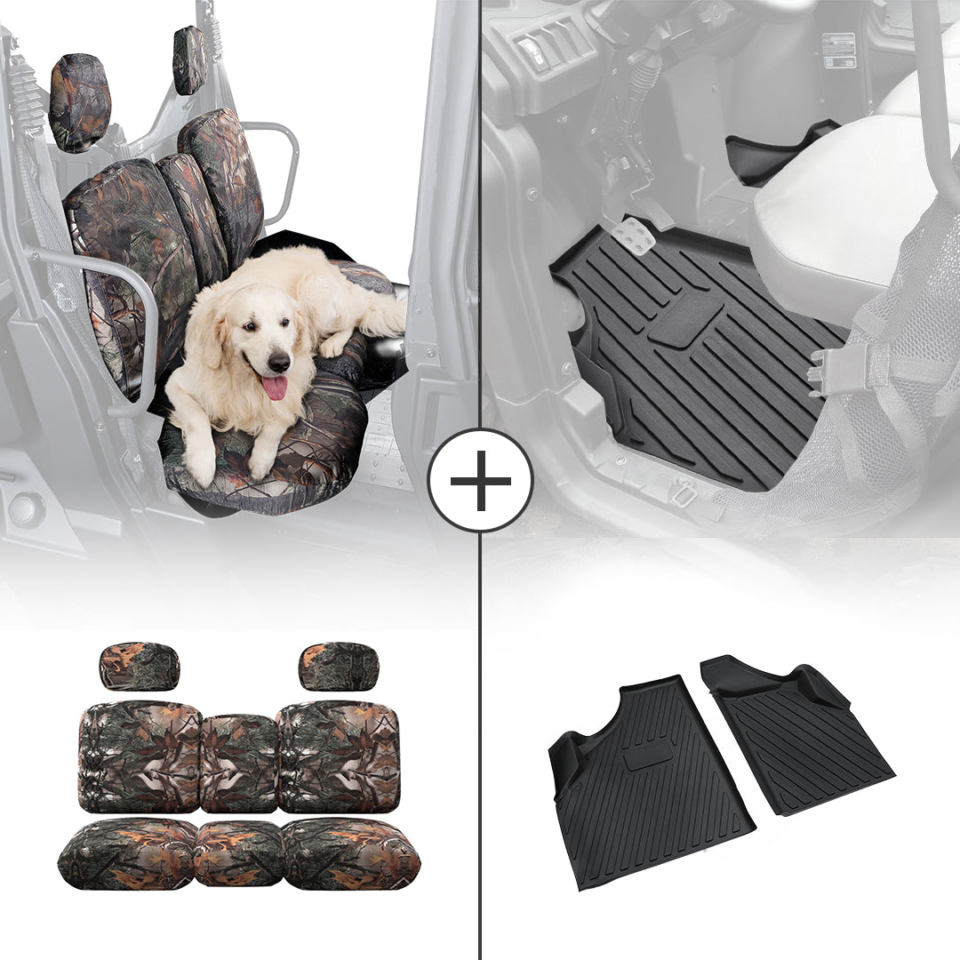 Camouflage Seat Cover & TPE Floor Mats for Can-Am Defender