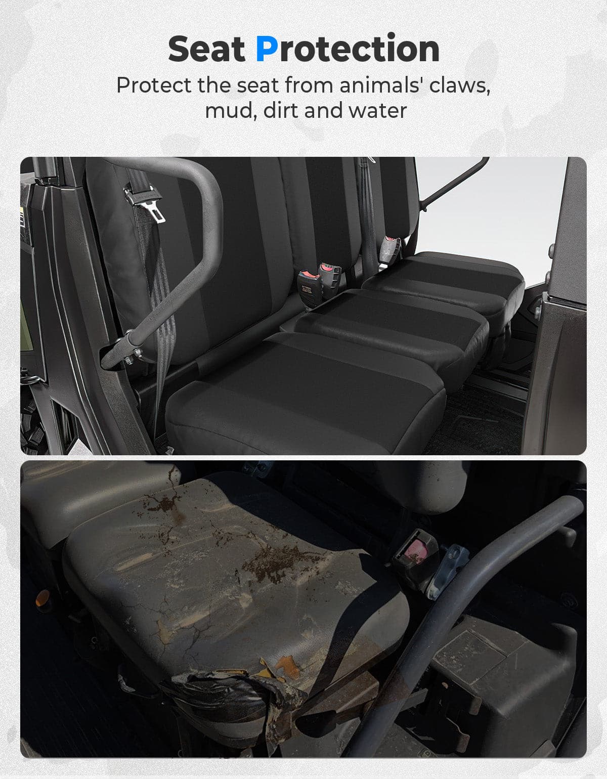 Water-resistant Seat Cover with Storage Pocket for Tracker 800SX - Kemimoto