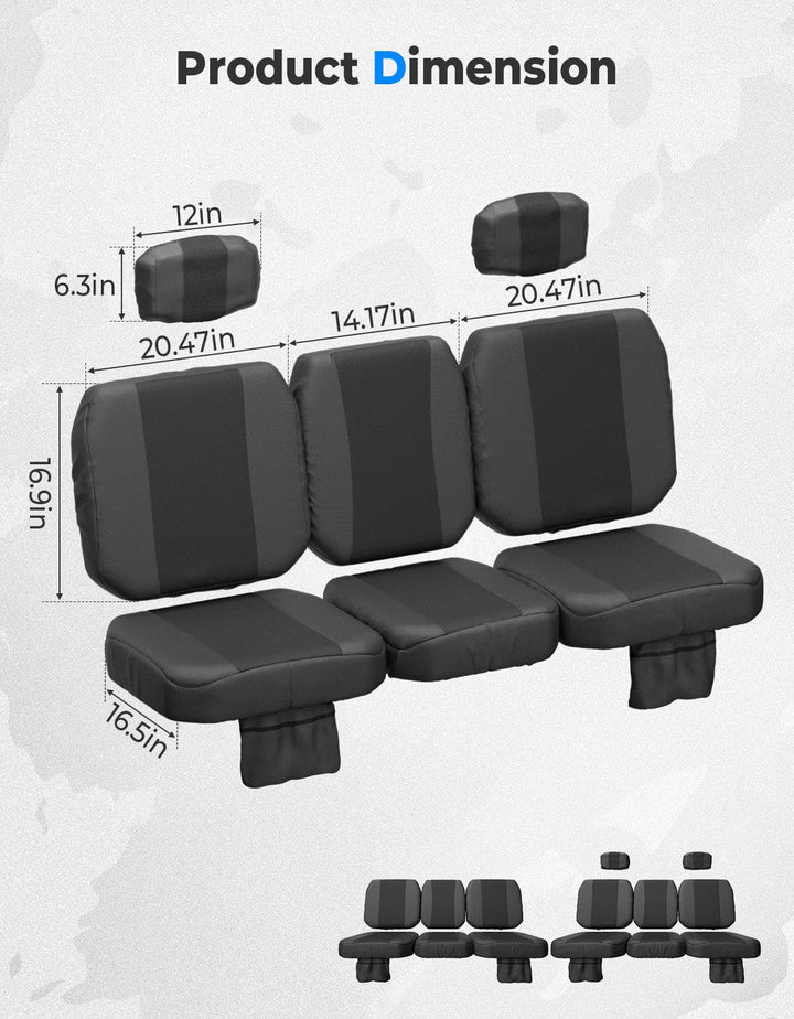 Water-resistant Seat Cover with Storage Pocket for Tracker 800SX - Kemimoto