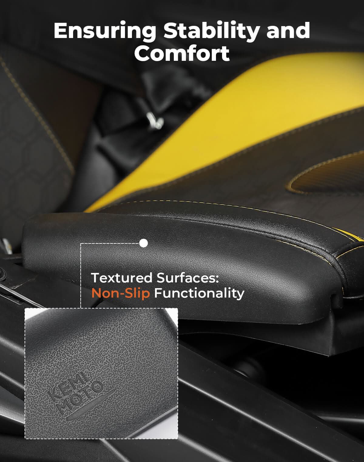 1 Pair Seat Side Pad Assembly for Can-Am Maverick X3 / Maverick R - Kemimoto