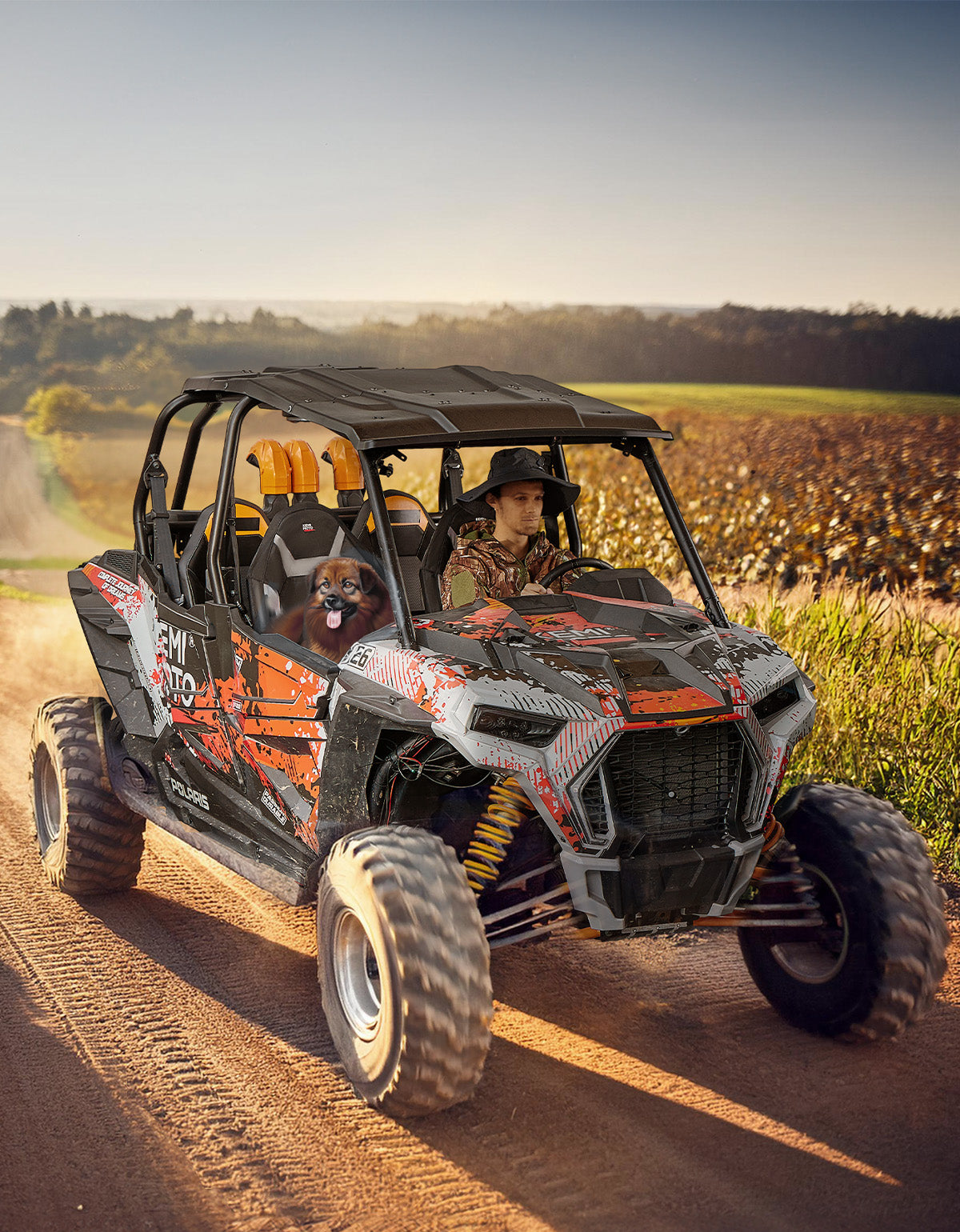 Seat Covers Water-Resistant 1680D for Polaris RZR XP 1000/Turbo 2014-2023 - Kemimoto