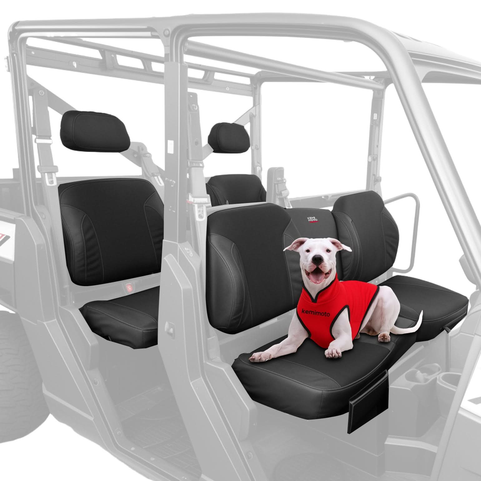 UTV Wingback Seat Cover Set for Polaris Ranger Crew XP 1000 - Kemimoto