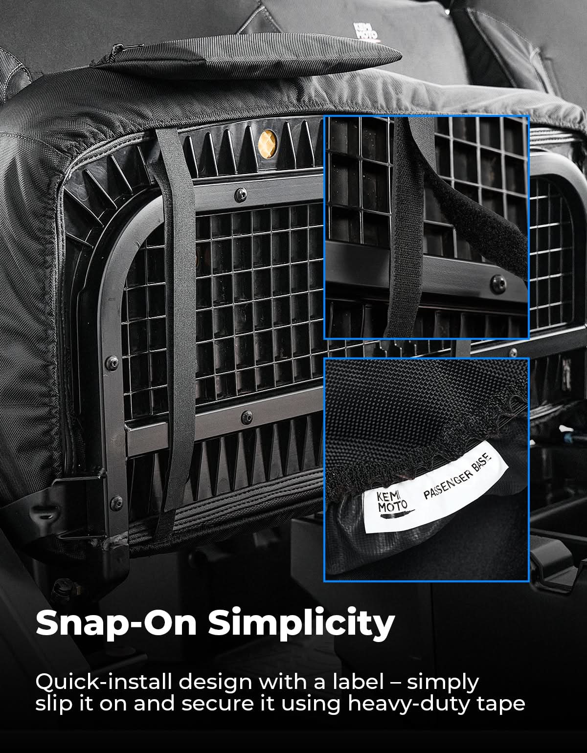 UTV Wingback Seat Cover Set for Polaris Ranger Crew XP 1000 - Kemimoto