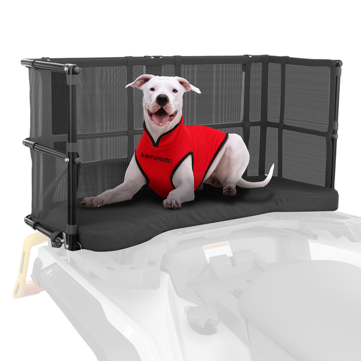 ATV Dog Carrier Seat with Safety Steel Frame for Can-Am Sportsman, Honda, Kawasaki