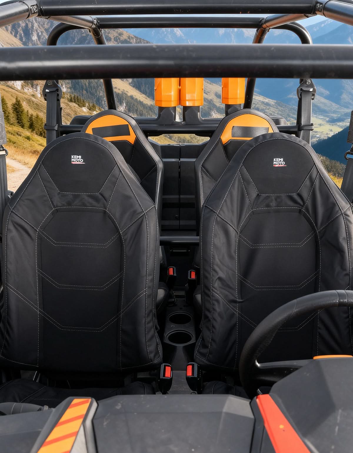 Seat Covers with Pocket for Polaris RZR XP 1000 / XP Turbo / RS1 (2014–2023) - Kemimoto