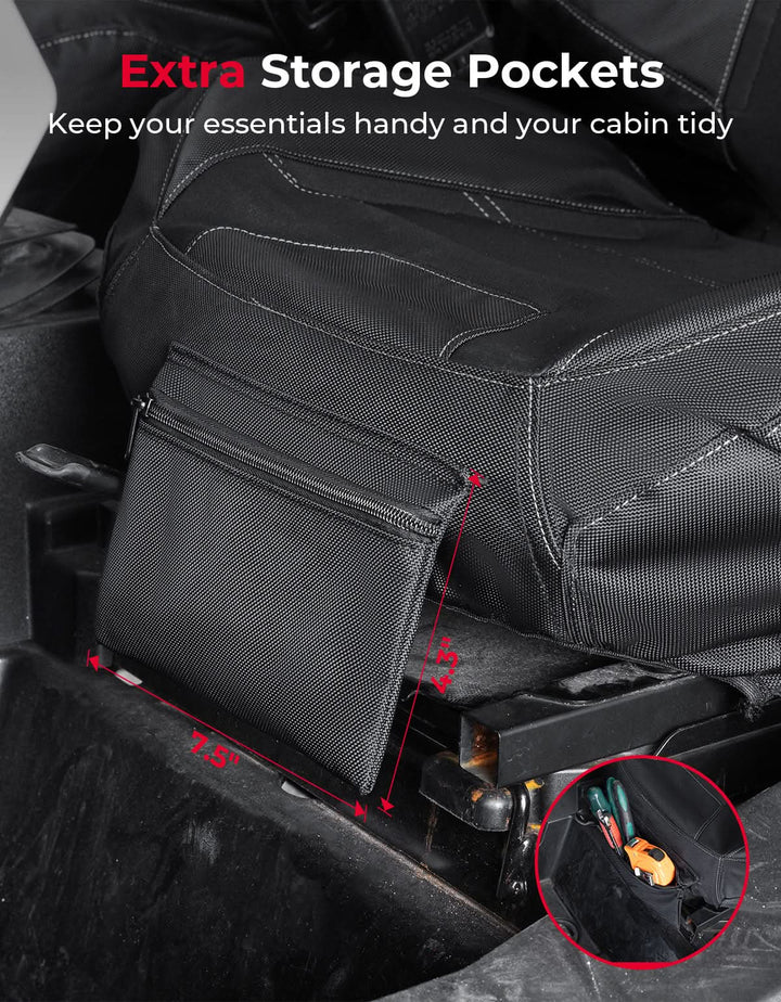 Seat Covers with Pocket for Polaris RZR XP 1000 / XP Turbo / RS1 (2014–2023)