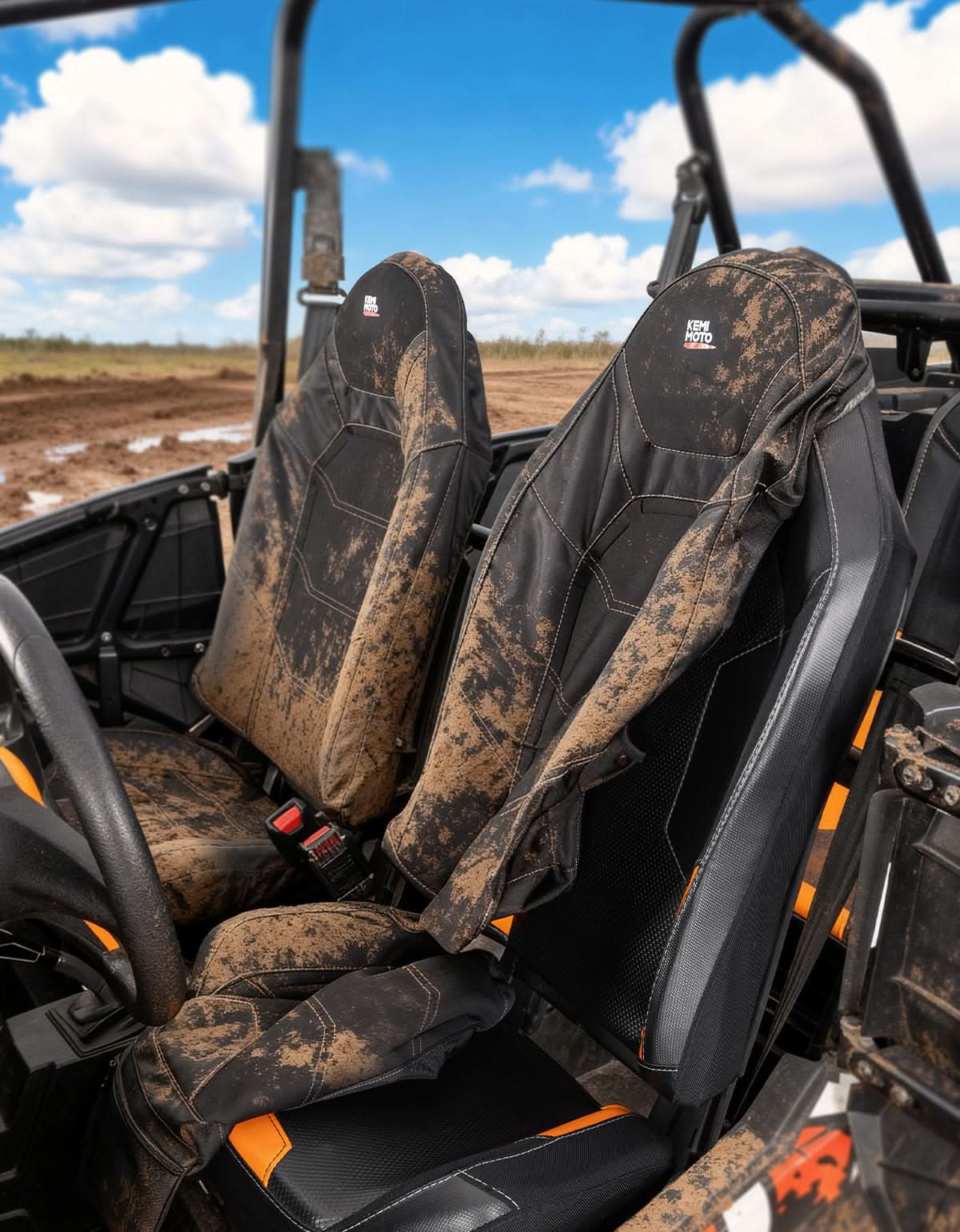 Seat Covers with Pocket for Polaris RZR XP 1000 / XP Turbo / RS1 (2014–2023) - Kemimoto