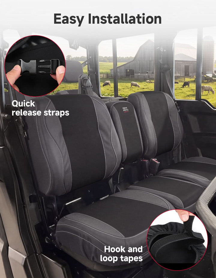 Bolstered Split Bench Seat Covers For Can-Am Defender (2016+)