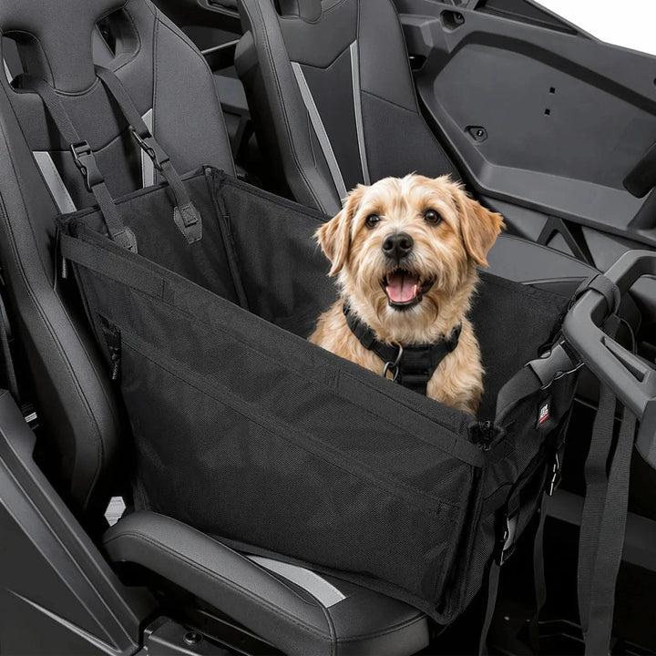 UTV Accessory Dog Booster Seat with Side Pockets