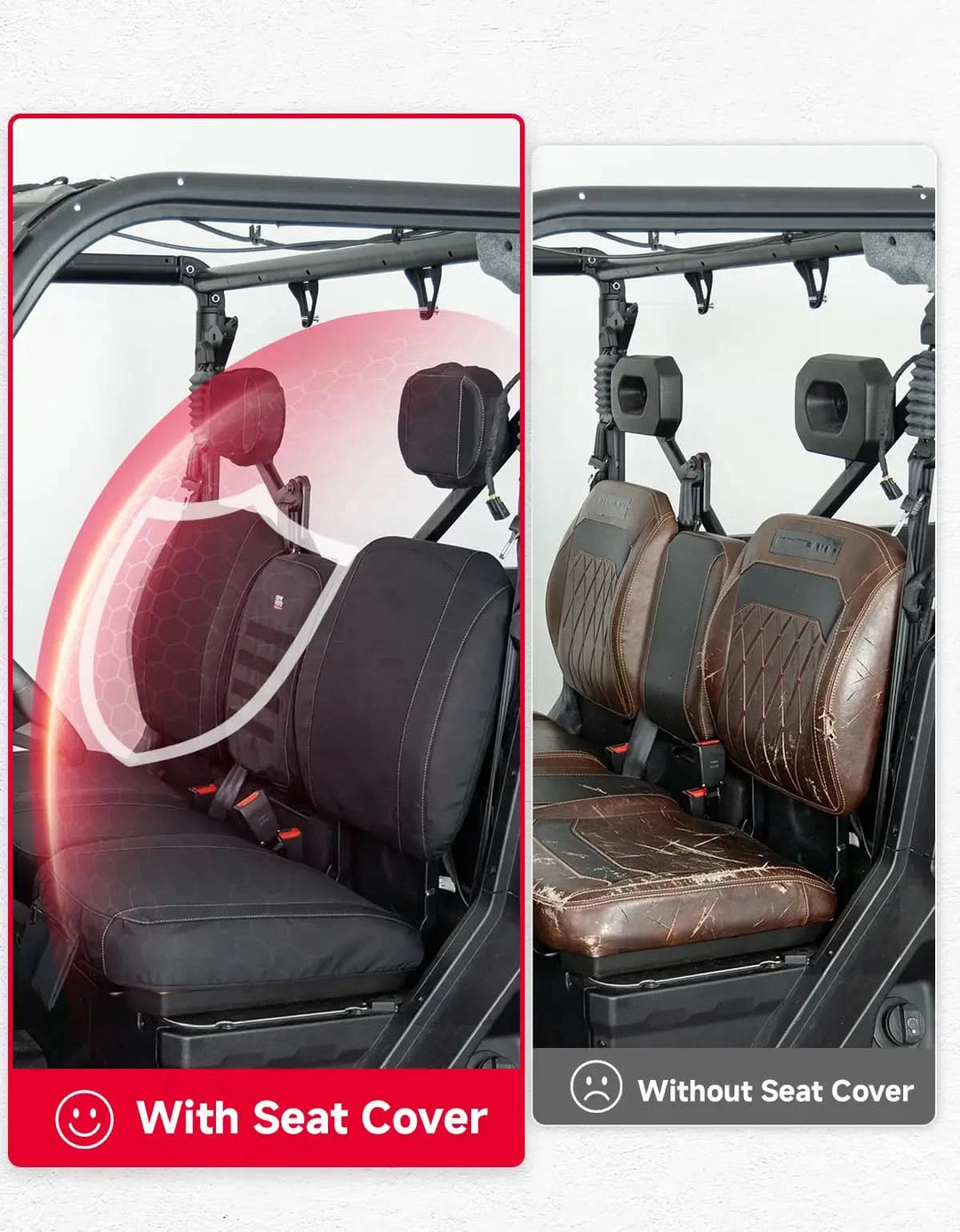 KEMIMOTO Seat Covers with Storage For CFMOTO UFORCE U10 Pro