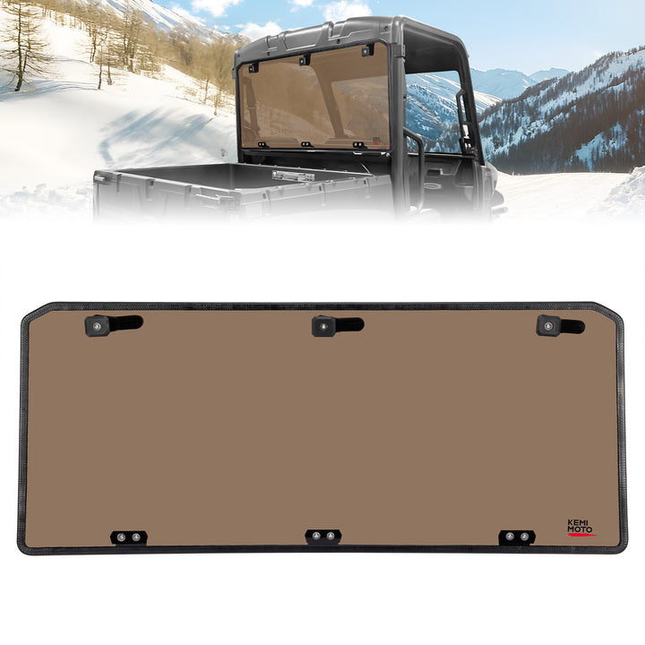 Anti-UV Tinted Rear Window for Polaris Ranger Midsize 570 500, Crew/SP/ETX/EV - Kemimoto