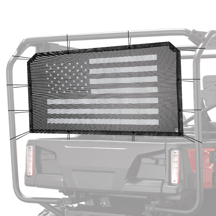 Soft Rear Window Net Fit Pioneer 500 700 1000