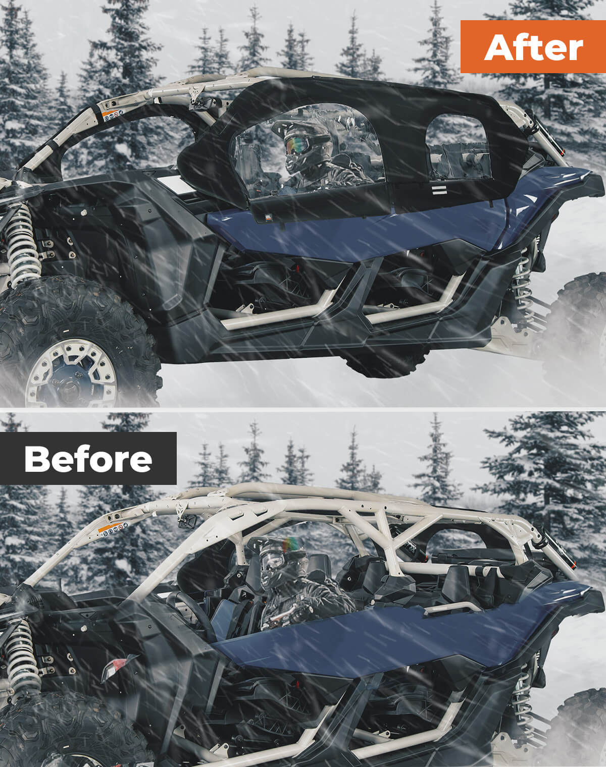 Can-Am Maverick X3 MAX Soft Cab Enclosure - Kemimoto