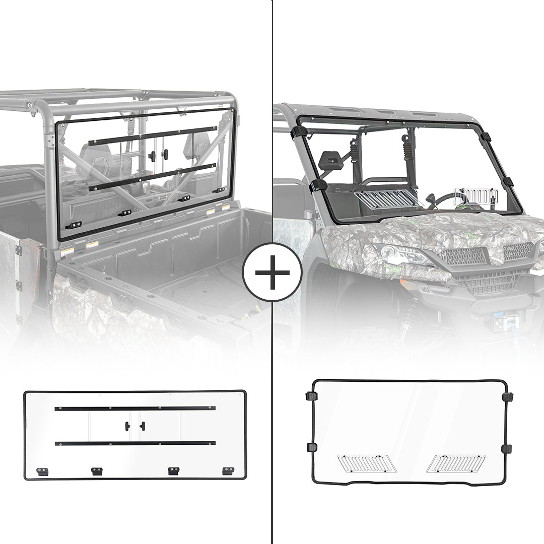 Airflow Sliding Vented Rear & Front Windshield for CFMOTO UFORCE 1000