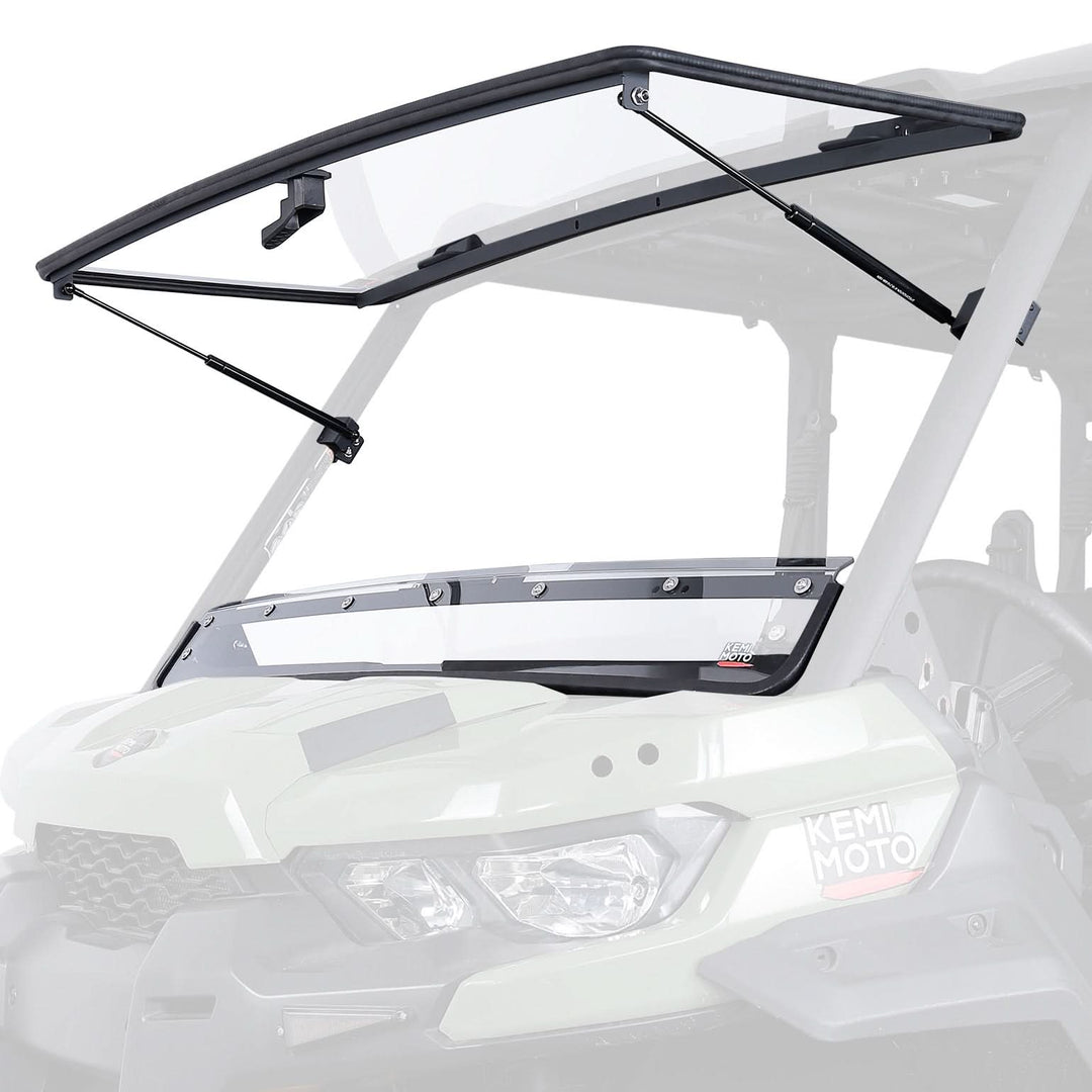 Flip Front Windshield For Can-Am Defender / Defender MAX (2016+)