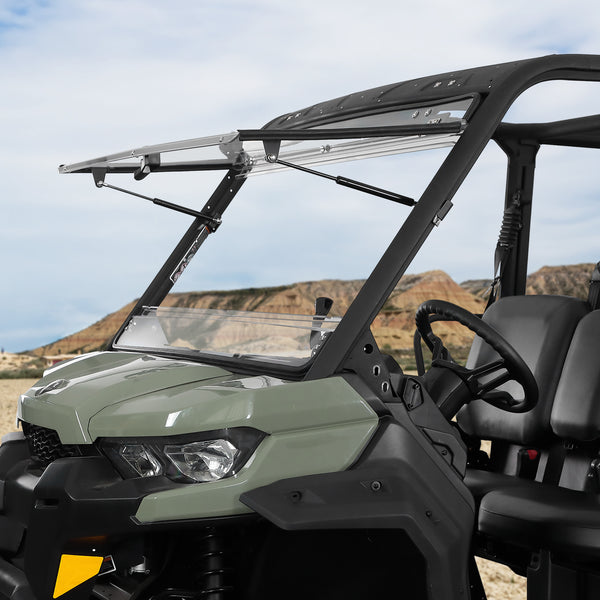 Can Am Defender Flip Up Windshield – Kemimoto