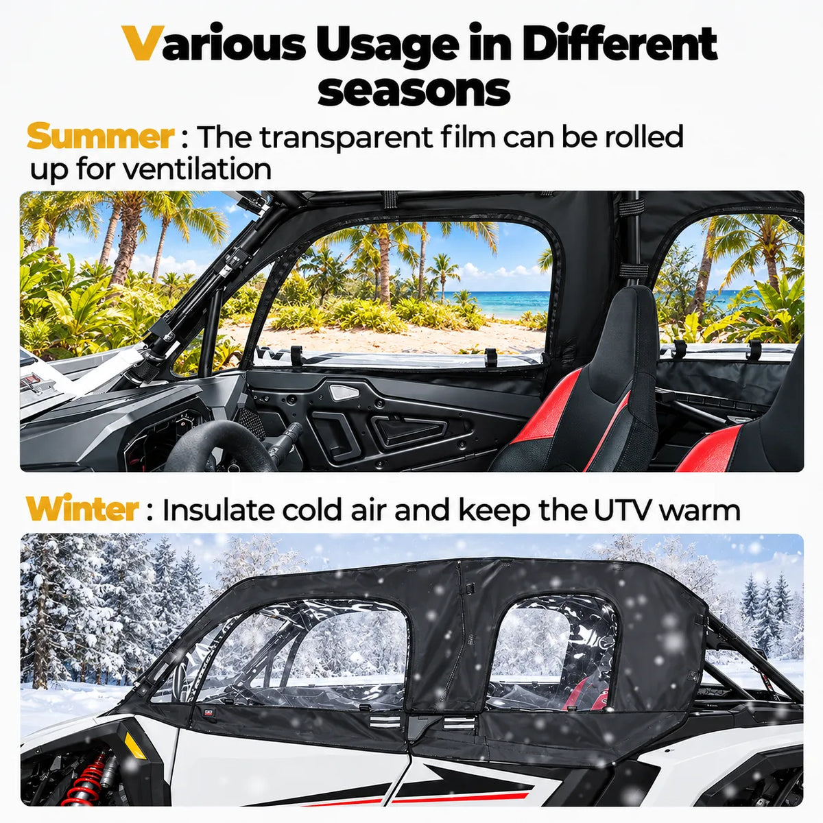 Weather coverage can stay installed longer