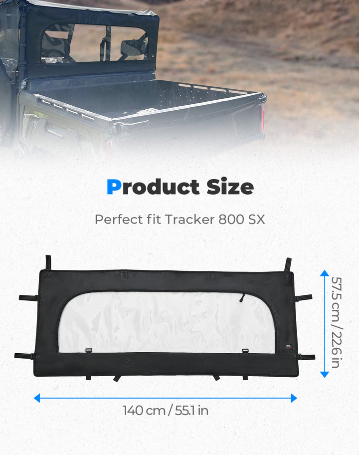 Soft Rear Window Net for Tracker 800SX | CREW 2020-2024 - Kemimoto