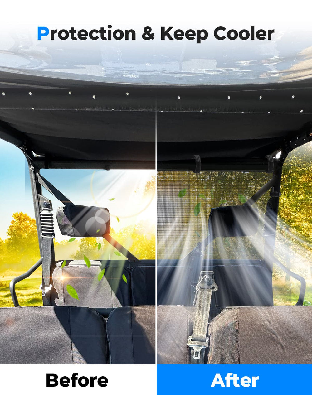 Rear Window Net for Tracker 800SX | CREW 2020-2024 - Kemimoto