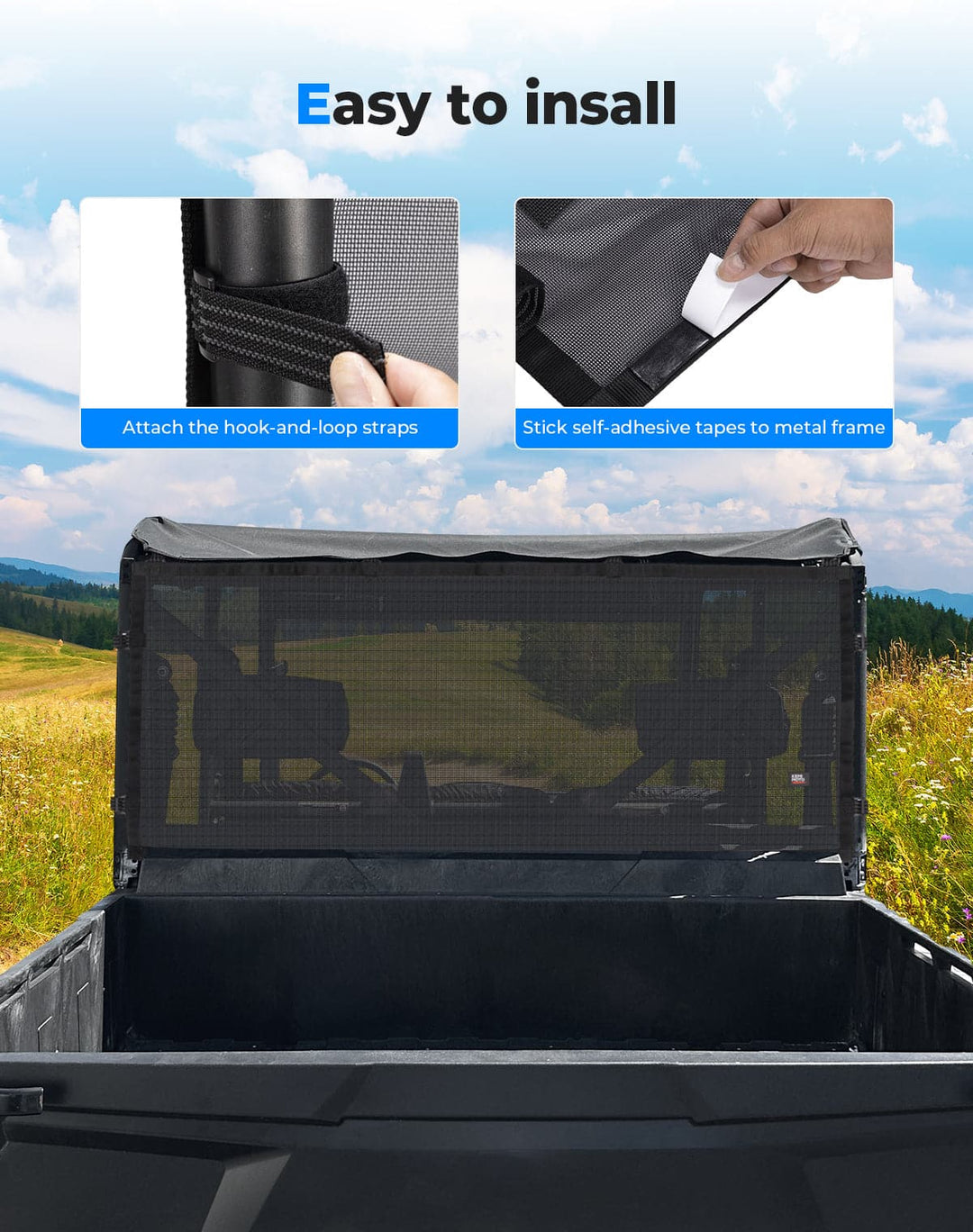 Rear Window Net for Tracker 800SX | CREW 2020-2024 - Kemimoto