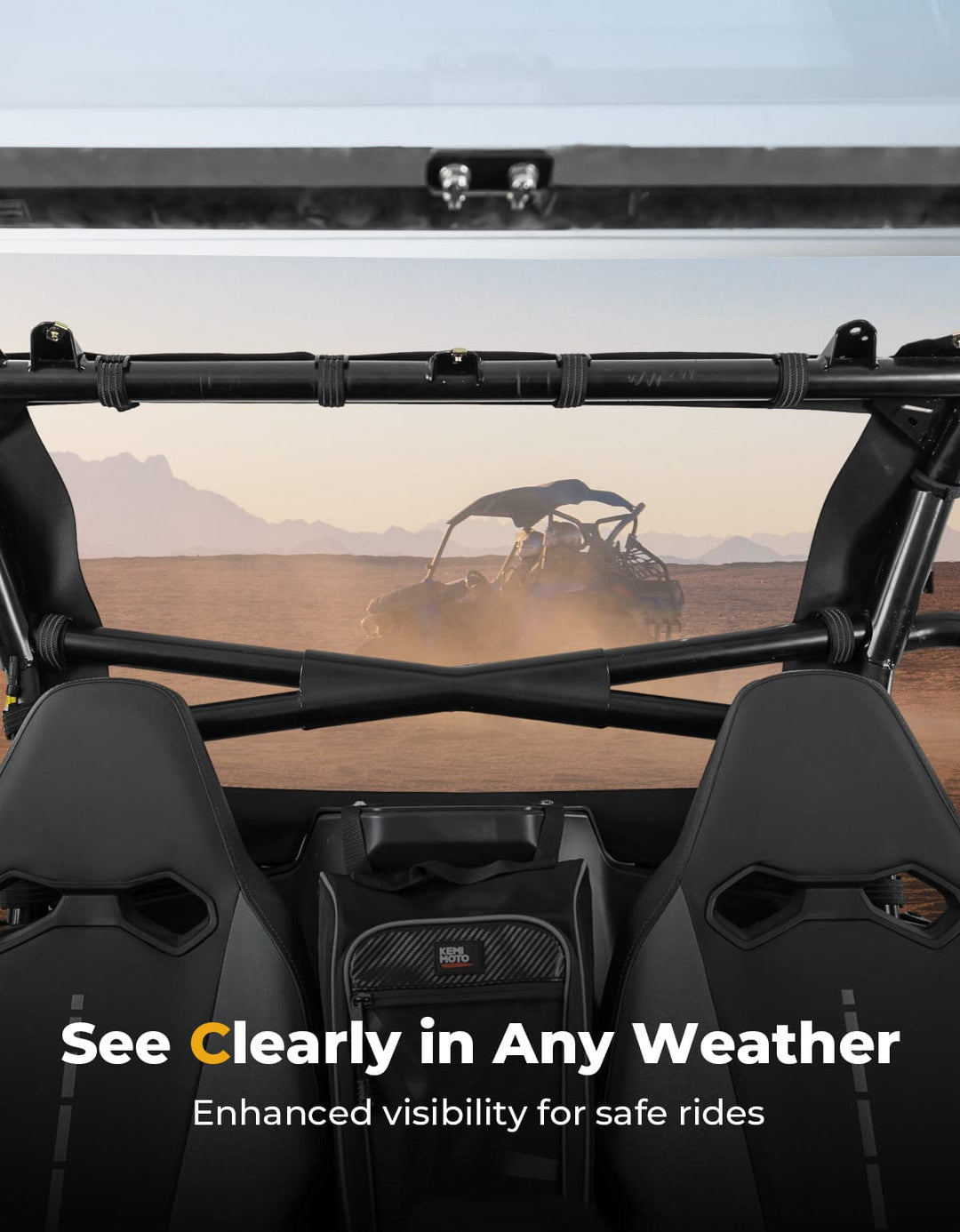 UTV Soft Rear Windshield for CFMOTO ZForce 950 - Kemimoto