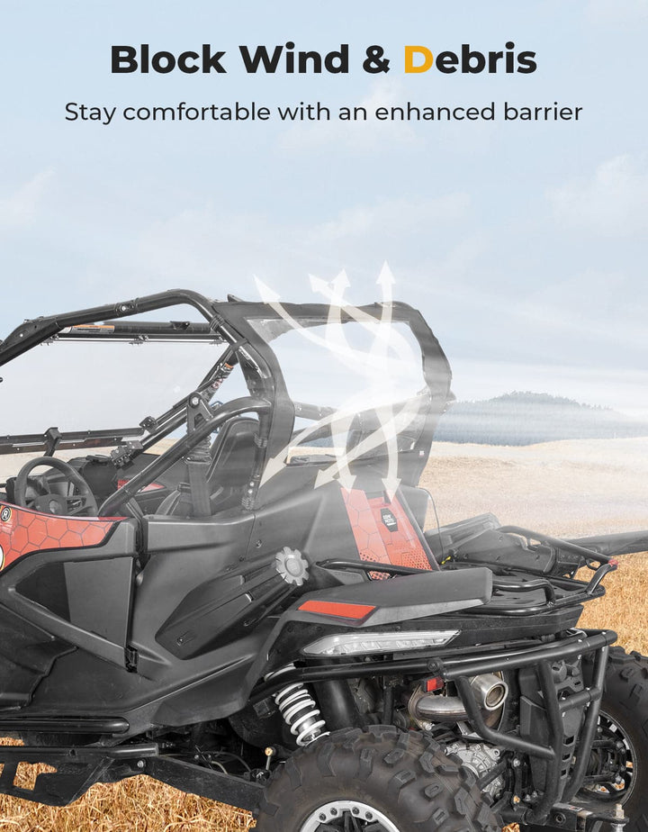 UTV Soft Rear Windshield for CFMOTO ZForce 950 - Kemimoto