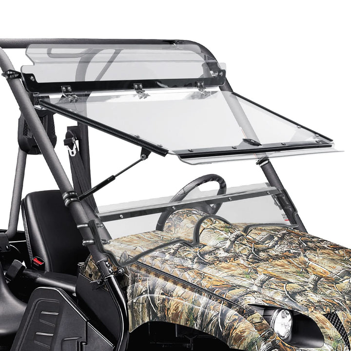 Front Flip Split Windshield for Yamaha Rhino 450 660 2004-2013 - Kemimoto