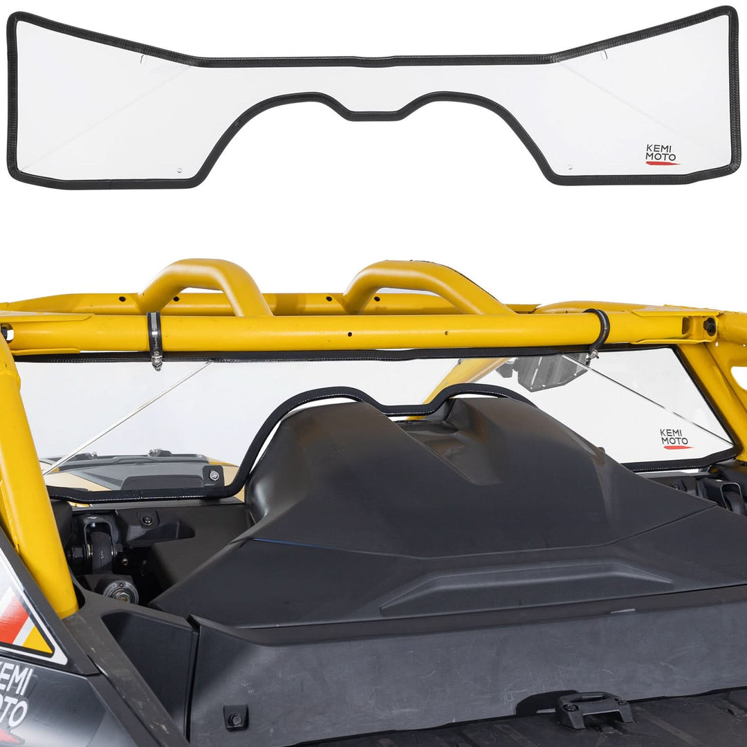 Scratch Resistant Rear Windshield for Can-Am Maverick R 2024+ - Kemimoto