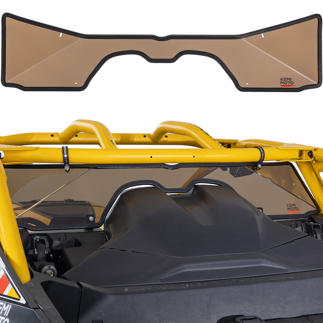 Scratch Resistant Tinted Rear Windshield for Can-Am Maverick R 2024+ - Kemimoto