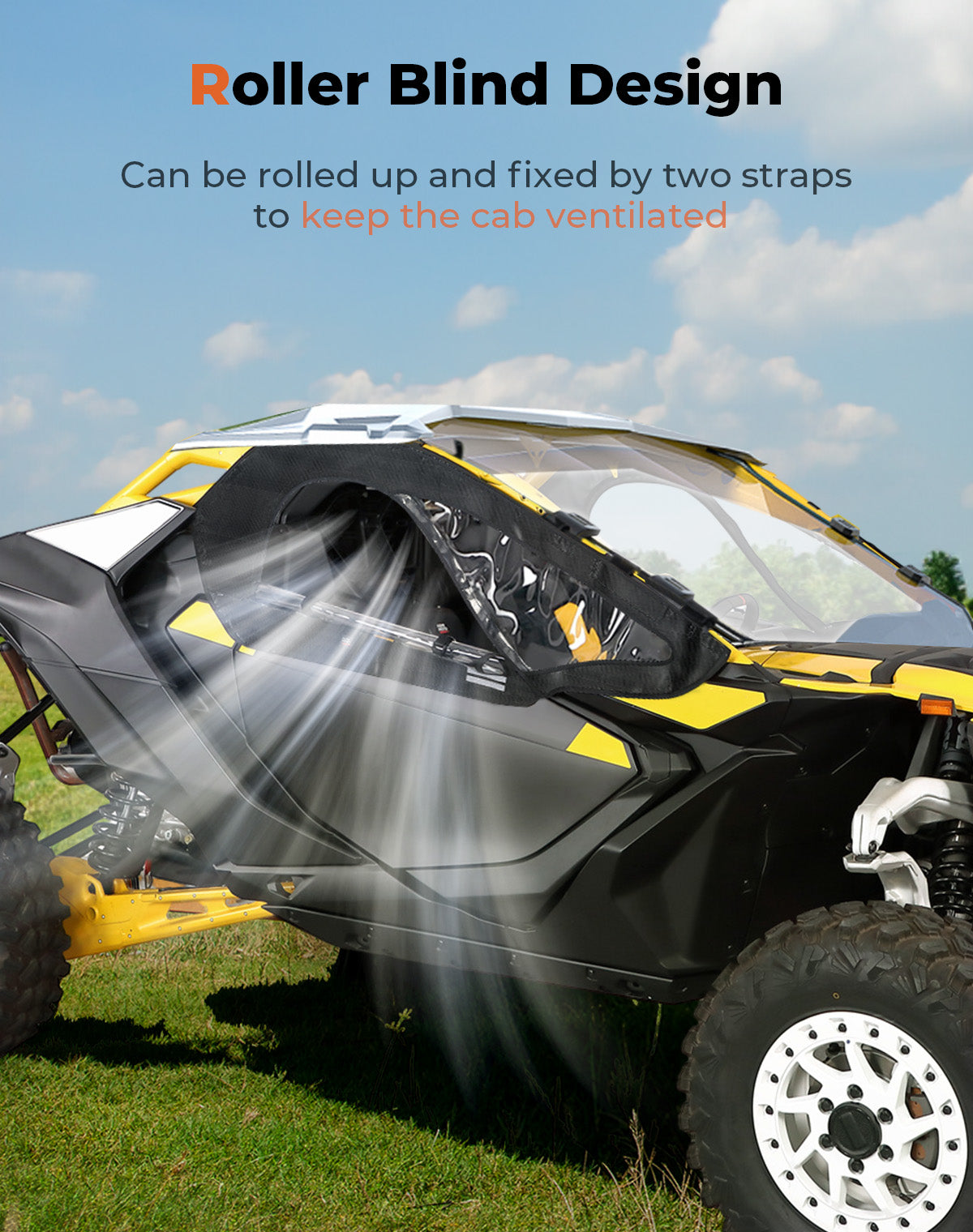 Soft Upper Doors for Can-Am Maverick R - Kemimoto