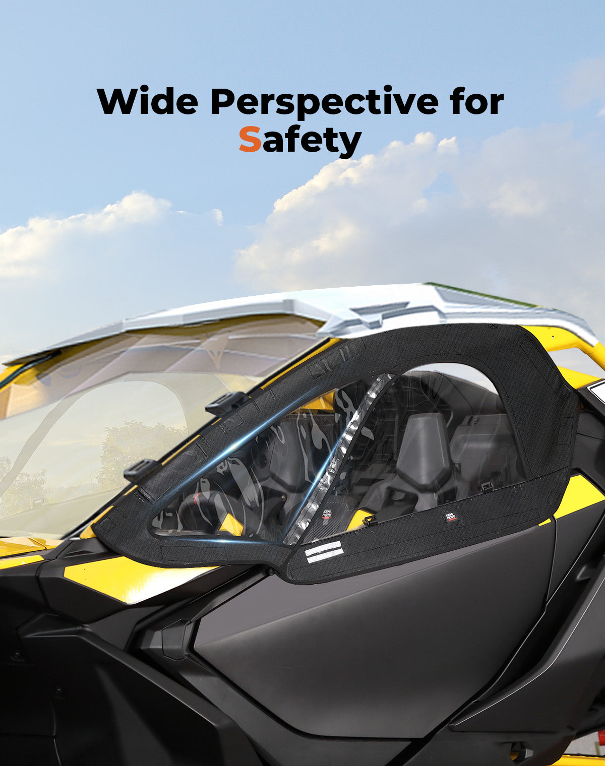 Soft Upper Doors for Can-Am Maverick R - Kemimoto