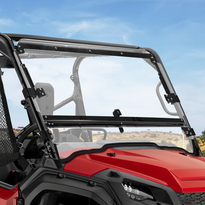 2-IN-1 Flip Windshield for Pioneer 1000 1000-5 1000-6 2016-2024 - Kemimoto