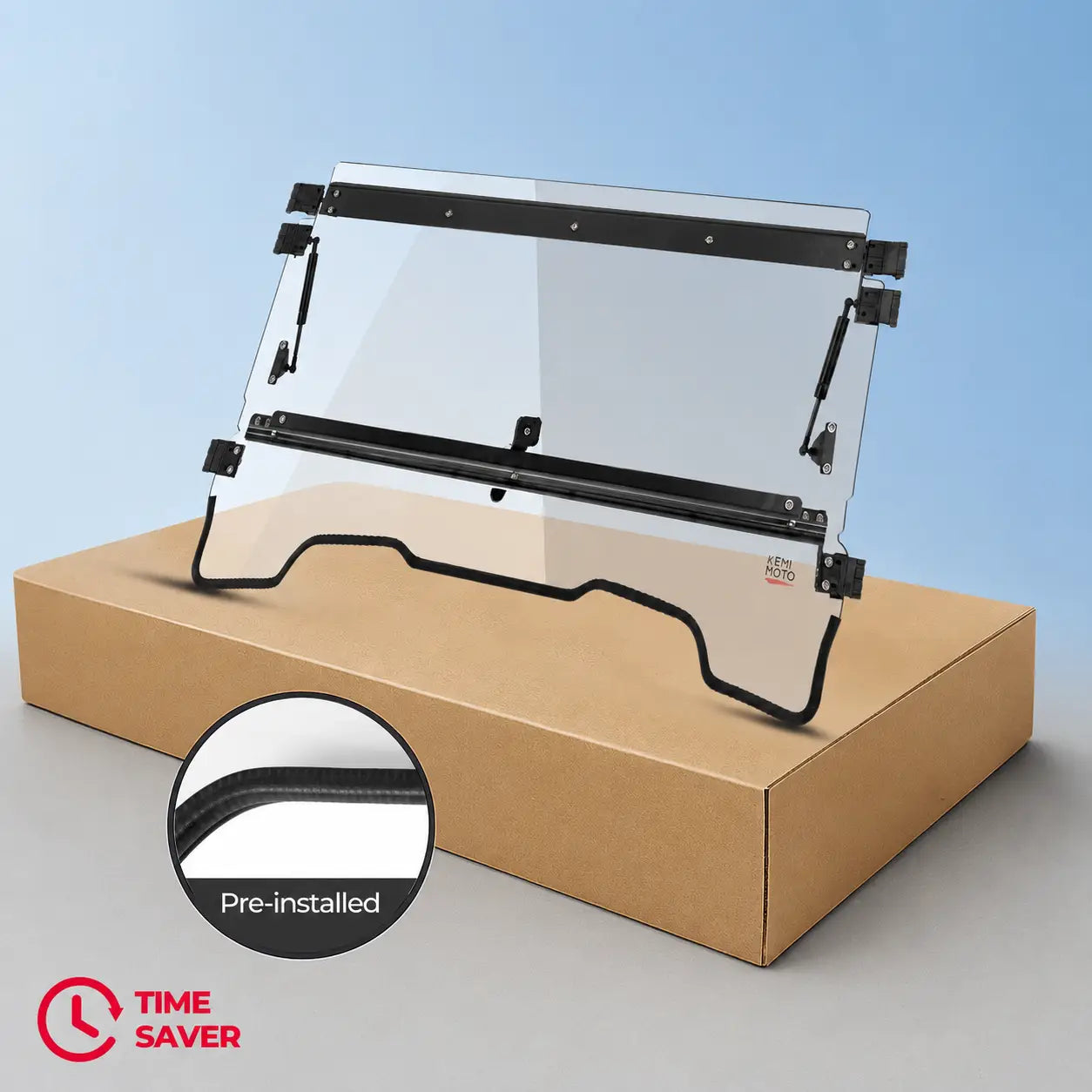 Gas Spring Support and Cushioned Connection Points