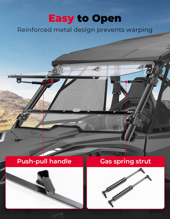 Flip 2-in-1 Windshield for Talon 1000X/1000R/1000X-4