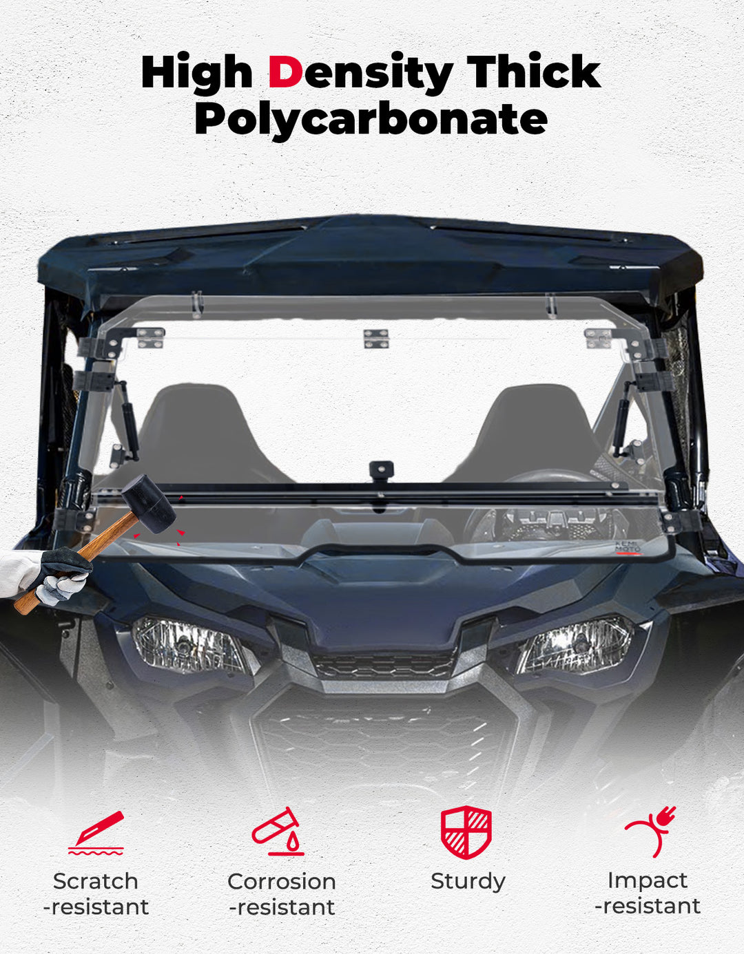 Flip 2-in-1 Windshield for Talon 1000X/1000R/1000X-4