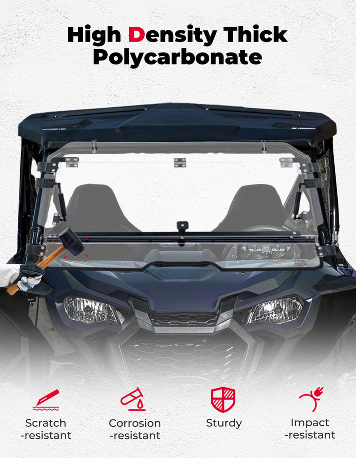 Flip 2-in-1 Windshield for Talon 1000X/1000R/1000X-4