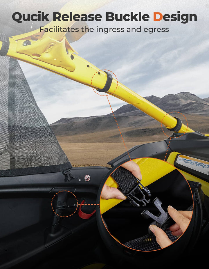 Window Nets for Can-Am Maverick R 2024+ - Kemimoto