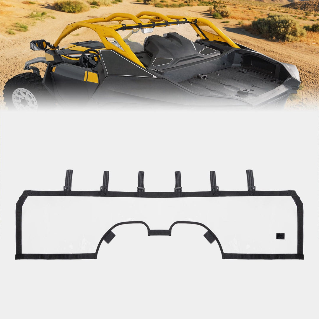 Soft Rear Windshield for Can-Am Maverick R 2024+ - Kemimoto