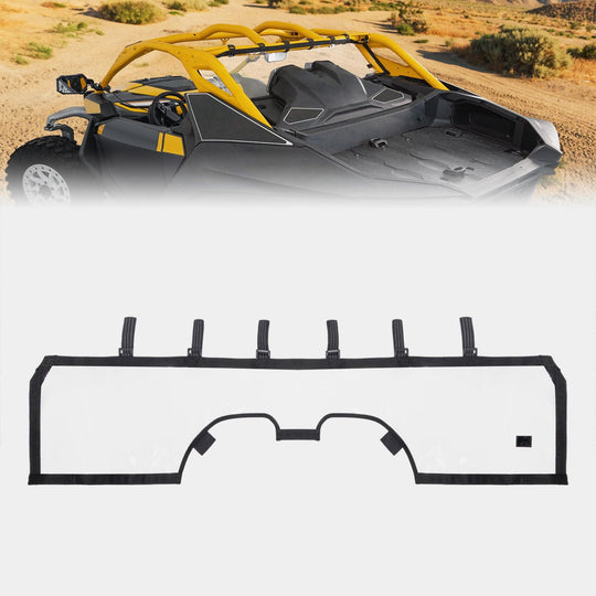 Soft Rear Windshield for Can-Am Maverick R 2024+ - Kemimoto