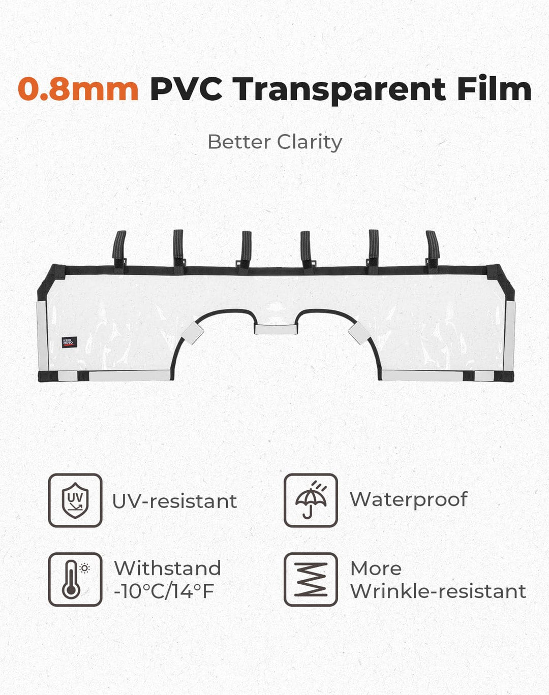 Soft Rear Windshield for Can-Am Maverick R 2024+ - Kemimoto