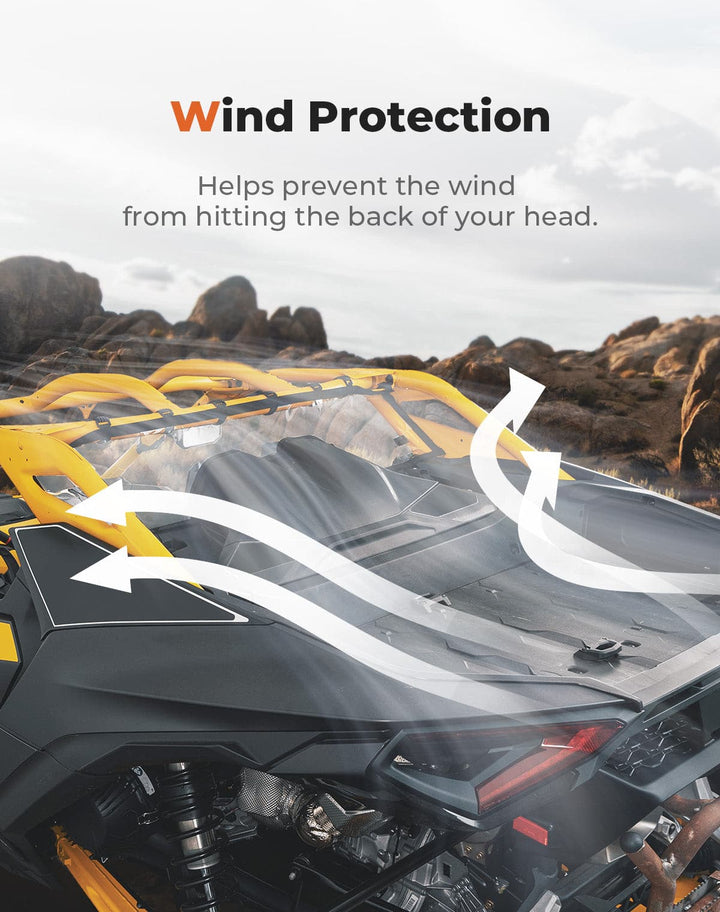 Soft Rear Windshield for Can-Am Maverick R 2024+ - Kemimoto