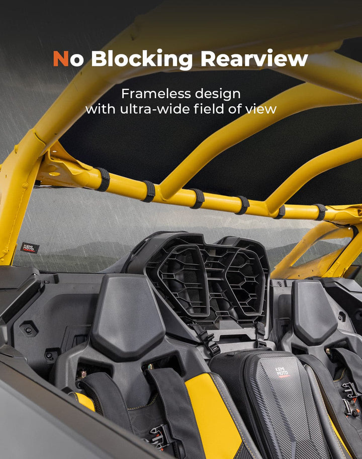 Soft Rear Windshield for Can-Am Maverick R 2024+ - Kemimoto