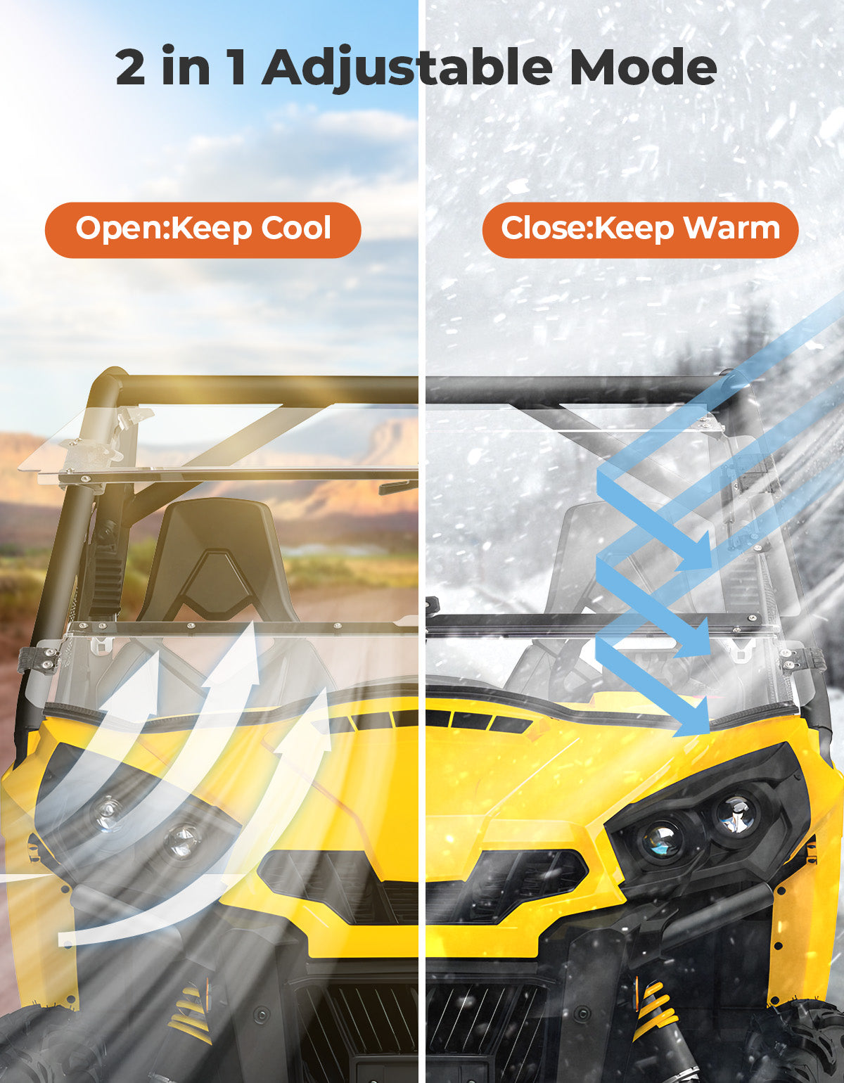 Can-Am Commander Windshield – Kemimoto