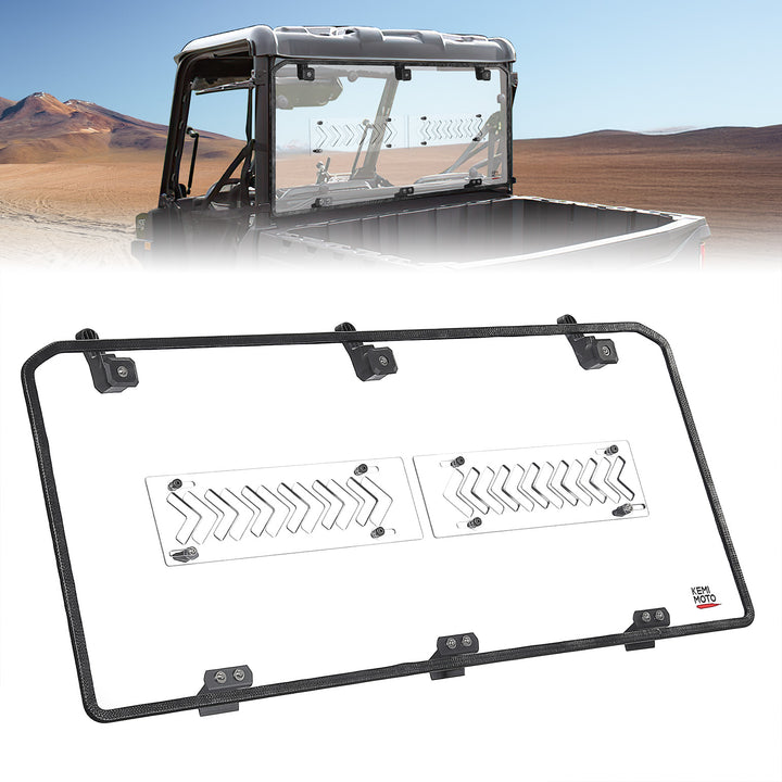 Rear Window for Polaris Ranger Midsize 500/570/SP 570/Crew/ETX/EV 2015-2025 - Kemimoto