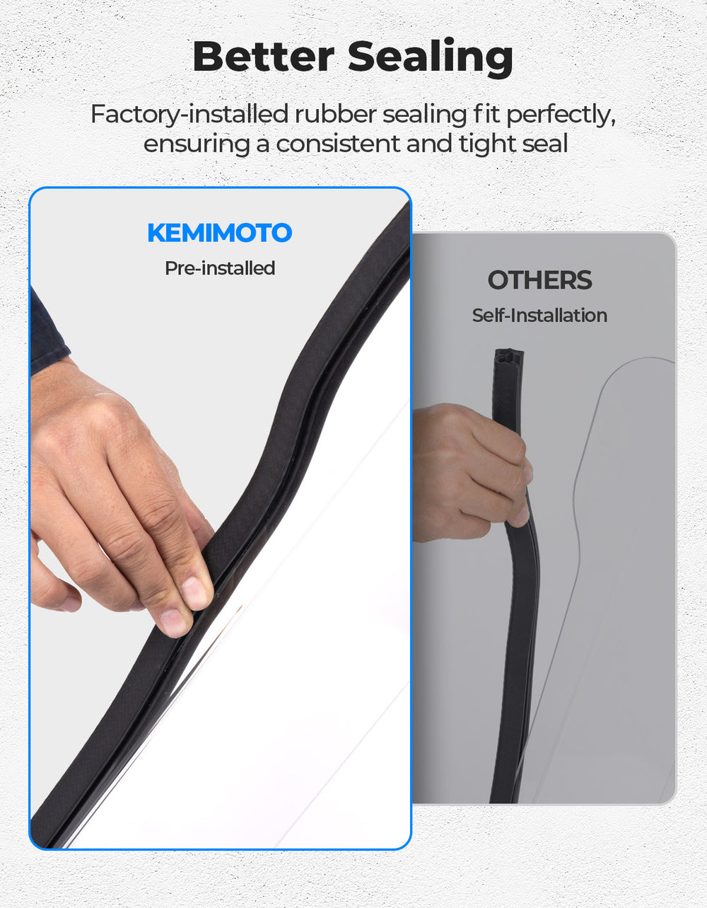 Front 2-IN-1 Vented Windshield for Polaris RZR 800/S800/4 800/XP 900/RZR 570 - Kemimoto