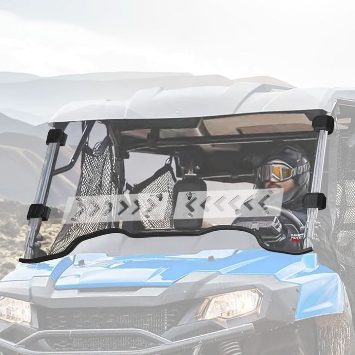 UTV Front Windshield with Sliding Window for Pioneer 700/700-4 2014-2025 - Kemimoto
