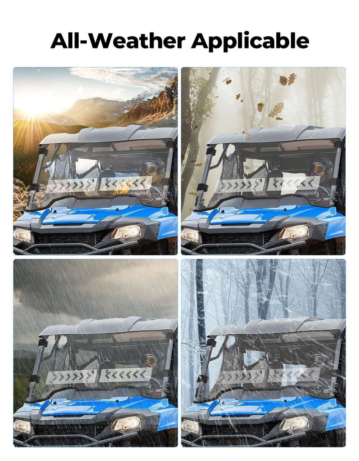 UTV Front Windshield with Sliding Window for Pioneer 700/700-4 2014-2025 - Kemimoto