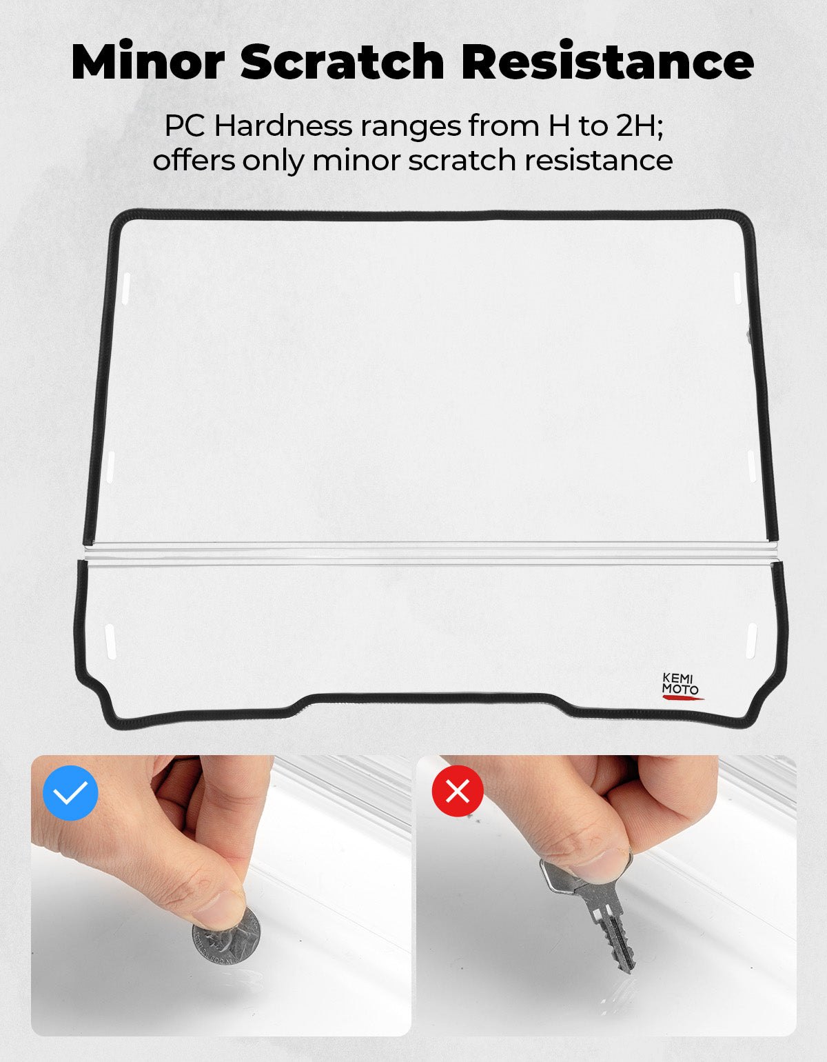 Fild up Windshield for Polaris RZR 200 2022-2024 - Kemimoto